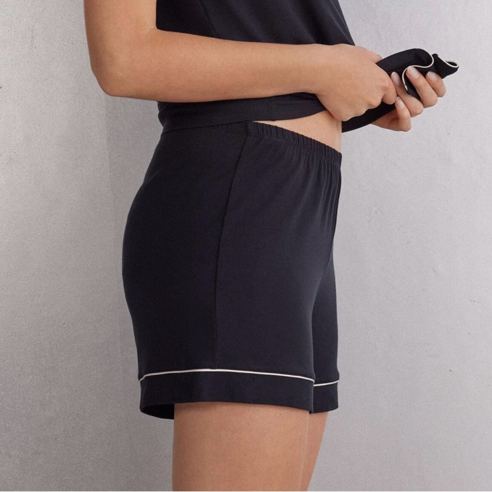 Black Drawstring Sleep Shorts Set of 3